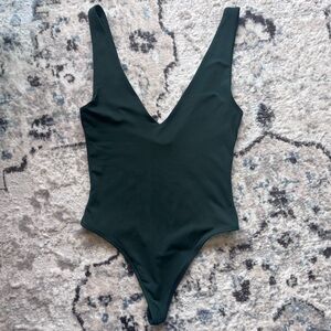 Babaton Dark Green Bodysuit